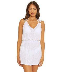 【送料無料】 ベッカ レディース ワンピース トップス Breezy Basics Ring Dress Cover-Up White