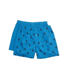 【送料無料】 サイコバニー メンズ ボクサーパンツ アンダーウェア Woven 2-Pack Boxer Yale Blue