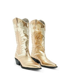 【送料無料】 オールセインツ レディース ブーツ・レインブーツ シューズ Dixie Metallic Boots White/Gold