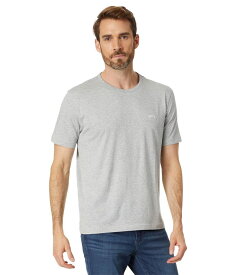 【送料無料】 ボス メンズ シャツ トップス Tee Curved Regular Fit Jersey T-Shirt Open Grey
