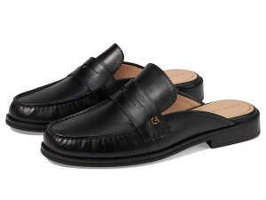 R[n[ fB[X V[Y Xb|E[t@[ Cole Haan Lux Pinch Penny Mule Black Leather ubN