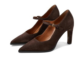 【送料無料】 フランコサルト レディース ヒール シューズ Athena Pointed Toe Mary Jane Pumps Seal Brown Suede