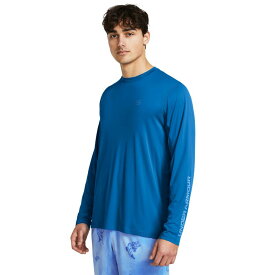 【送料無料】 アンダーアーマー メンズ シャツ トップス Iso-Chill Shorebreak Long Sleeve Photon Blue/Viral Blue