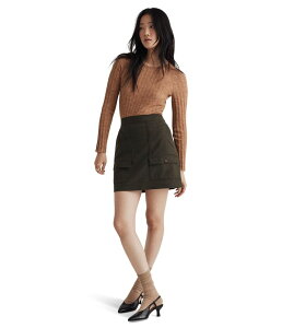 ���C�h�E�F�� ���f�B�[�X �{�g���X �X�J�[�g �~�j �E�[�� Madewell Wool-Blend Cargo Mini Skirt Heather Expedition Green �w�U�[