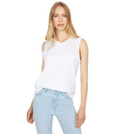 【送料無料】 エージージーンズ レディース シャツ トップス Jagger Muscle Tank True White