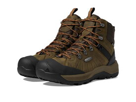 【送料無料】 キーン メンズ ブーツ・レインブーツ シューズ Revel 4 Mid Height Polar Insulated Waterproof Dark Olive/Marmalade