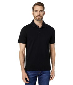 【送料無料】 ヴィンス メンズ シャツ トップス Garment Dye Short Sleeve Polo True Black