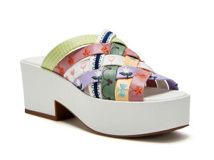 �P�C�e�B �y���[ ���f�B�[�X �V���[�Y �q�[�� Katy Perry The Busy Bee Crisscross Slide Embroidery Multi �}���`�J���[