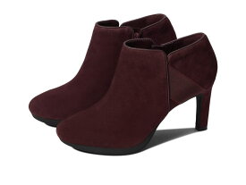 【送料無料】 クラークス レディース ヒール シューズ Ambyr Gem Burgundy Suede