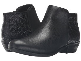 【送料無料】 ソフトウォーク レディース ブーツ・レインブーツ シューズ Rocklin Black Tumbled Leather/Croco Leather