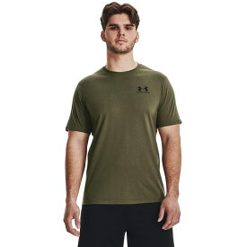 【送料無料】 アンダーアーマー メンズ シャツ トップス Sportstyle Left Chest Short Sleeve Marine OD Green/Black