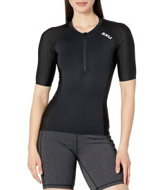 【送料無料】 2XU レディース シャツ トップス Aero Tri Sleeved Top Black/White