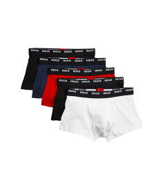 【送料無料】 ボス メンズ ボクサーパンツ アンダーウェア HUGO Trunks 5-Pack Deep Black/Whale Blue/Racer Red/Deep Black/Crisp White