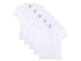 【送料無料】 ヘインズ メンズ シャツ トップス UltimateR ComfortsoftR V-Neck Undershirt 6-Pack White