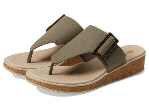�r�W�[�Y ���f�B�[�X �V���[�Y �T���_�� Bzees Bay Wedge Sandals Olive Green �O���[��