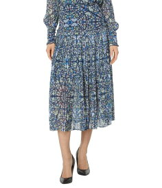 【送料無料】 テッドベーカー レディース スカート ボトムス Lailaah Corrugated Pleat Midi Skirt Mid Blue