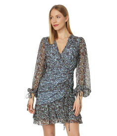 【送料無料】 テッドベーカー レディース ワンピース トップス Cherela Printed Long Sleeve Mini Dress Light Blue