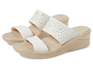 �r�W�[�Y ���f�B�[�X �V���[�Y �q�[�� �T���_�� Bzees Sienna Bright Wedge Sandals Sugar White �z���C�g