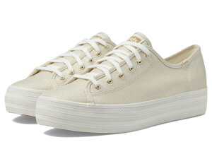 �P�b�Y ���f�B�[�X �V���[�Y �X�j�[�J�[ Keds Triple Kick Canvas Gold Metallic Textile �S�[���h