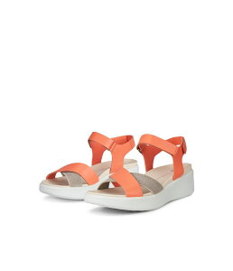 GR[ fB[X V[Y T_ ECCO Flowt Wedge Luxury Crossband Coral R[