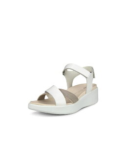 GR[ fB[X V[Y T_ White ECCO Flowt Wedge Luxury Crossband
