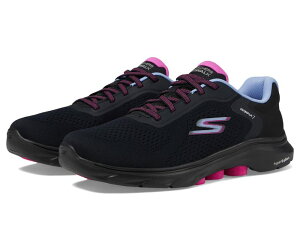 �X�P�b�`���[�Y ���f�B�[�X �V���[�Y �X�j�[�J�[ SKECHERS Performance Go Walk 7 - Cosmic Waves Athletic Walking Sneaker Black/Multi �u���b�N