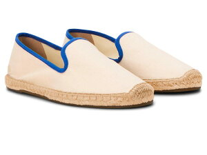 \hX fB[X V[Y Xb|E[t@[ Soludos Smoking Slipper Espadrille Ivory / Blue AC{[