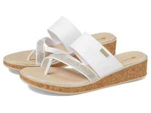 �r�W�[�Y ���f�B�[�X �V���[�Y �T���_�� Bzees Bora Bright Wedge Sandals White �z���C�g