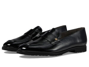 �|�[���E�O���[�� ���f�B�[�X �V���[�Y �X���b�|���E���[�t�@�[ Paul Green Wheaton Flat Black Crinkled Patent �u���b�N