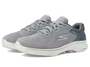 XPb`[Y fB[X V[Y Xj[J[ SKECHERS Performance Go Walk 7 - Cosmic Waves Gray/Lavender O[