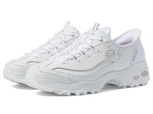 XPb`[Y fB[X V[Y Xj[J[ SKECHERS D'Lites New Scene Hands Free Slip - Ins White Silver zCg