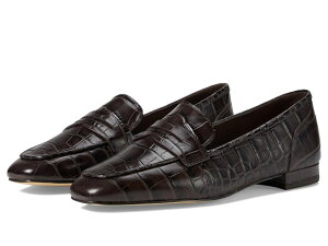 R[n[ fB[X V[Y T_ [t@[ Cole Haan Tarese Soft Loafers Dark Chocolate Croc Print Leather `R[g