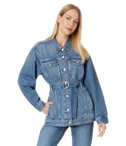 ChEF fB[X AE^[ R[g fj WPbg Madewell Denim Belted Oversized Trucker Jacket in Reston Wash Reston Wash fj