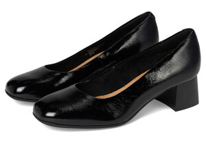 �R���t�H�[�e�B�o ���f�B�[�X �V���[�Y �q�[�� Comfortiva Peach Black Crinkle Patent �u���b�N