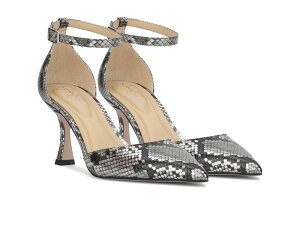 WFVJVv\ fB[X V[Y q[ AN Jessica Simpson Foxena Pointed Toe Ankle Strap Pump Chrome Metallic Snake ^bN
