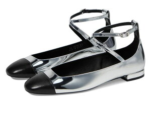 �X�`���A�[�g ���C�c�}�� ���f�B�[�X �V���[�Y �T���_�� Stuart Weitzman Eden Strap Flat Silver/Black �u���b�N
