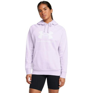 yz A_[A[}[ fB[X p[J[EXEFbg AE^[ Rival Fleece Big Logo Hoodie Salt Purple/White