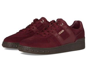 QX fB[X V[Y Xj[J[ GUESS Inart Dark Red Suede bh