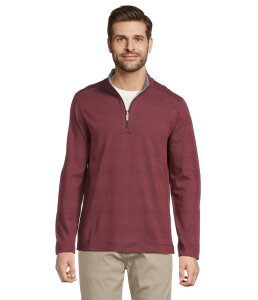 �W�����X�g���A���h�}�[�t�B�[ �����Y �A�E�^�[ �j�b�g�E�Z�[�^�[ Johnston & Murphy XC4 Performance Reversible Quarter-Zip Burgundy/Charcoal �`���R�[��