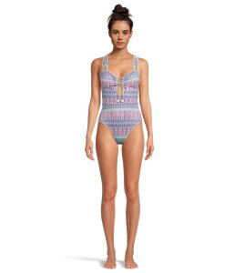 yz xbJ fB[X ㉺Zbg  Tulum Kylam Metallic Bandeau One Piece Multi