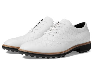 GR[ Y V[Y Xj[J[ ECCO Golf Classic Hybrid Hydromax Golf Shoes White Cow Leather zCg