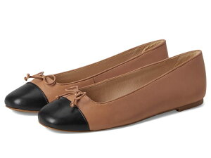 �W���b�N���W���[�X ���f�B�[�X �V���[�Y �T���_�� �L���b�v ���U�[ Jack Rogers Kenlyn Cap Toe Ballet - Leather Cafa Au Lait/Black �u���b�N