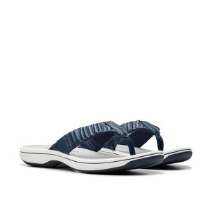 N[NX fB[X V[Y T_ Clarks Breeze Rae Navy Synthetic lCr[