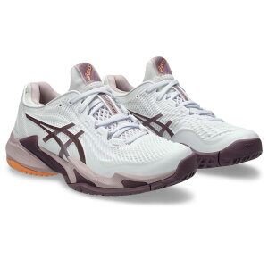 AVbNX fB[X V[Y Xj[J[ ASICS Women's Court FF 3 White/Watershed Rose zCg