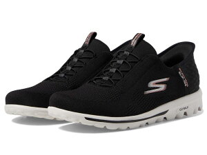 XPb`[Y fB[X V[Y Xj[J[ SKECHERS Performance Go Walk Travel Milan Hands Free Slip-Ins Black/Pink ubN