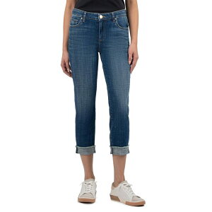 �J�b�g�t�����U�N���X ���f�B�[�X �{�g���X �f�j���p���c �X�g���[�g KUT from the Kloth AMY CROP STRAIGHT LEG- ROLL UP FRAY DESERVING