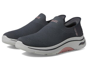 XPb`[Y fB[X V[Y Xj[J[ SKECHERS Performance Go Walk Arch Fit 2.0 Val Hands Free Slip-Ins Charcoal/Pink `R[