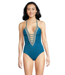 yz xbJ fB[X ㉺Zbg  Harmonia Clare Plunge One Piece Lagoon