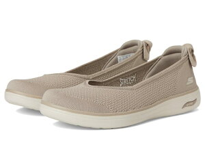 XPb`[Y fB[X V[Y T_ SKECHERS Performance On-The-Go Arch Fit Inspire Ballerina W/ Bow Taupe g[v