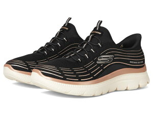 XPb`[Y fB[X V[Y Xj[J[ vXTCY SKECHERS Summits Plus Hands Free Slip-INS Black Rose Gold ubN